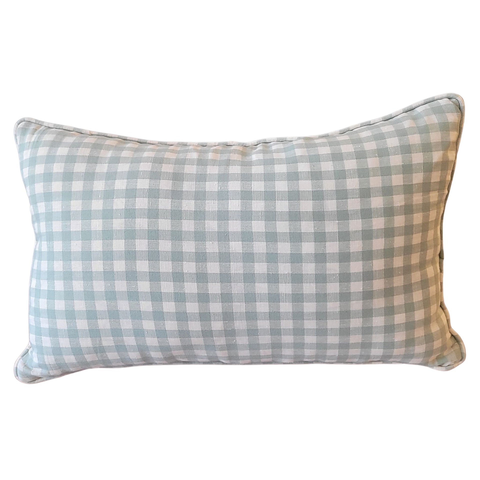Lumbar Cushion Cover - Meadow Check