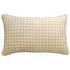 Sandstone Check Lumbar Cushion Cover | 30x50 cm