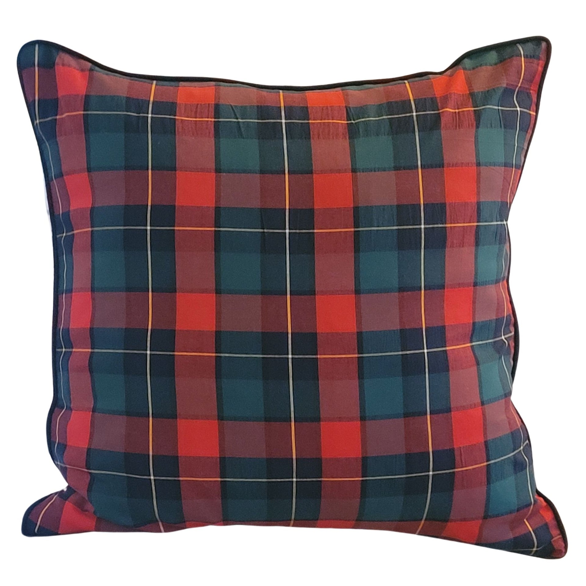 Red Polo Check - Cushion Cover
