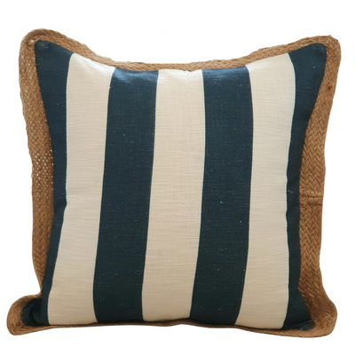 Navy Stripe Decorative Cushion Cover | 50cm x 50cm