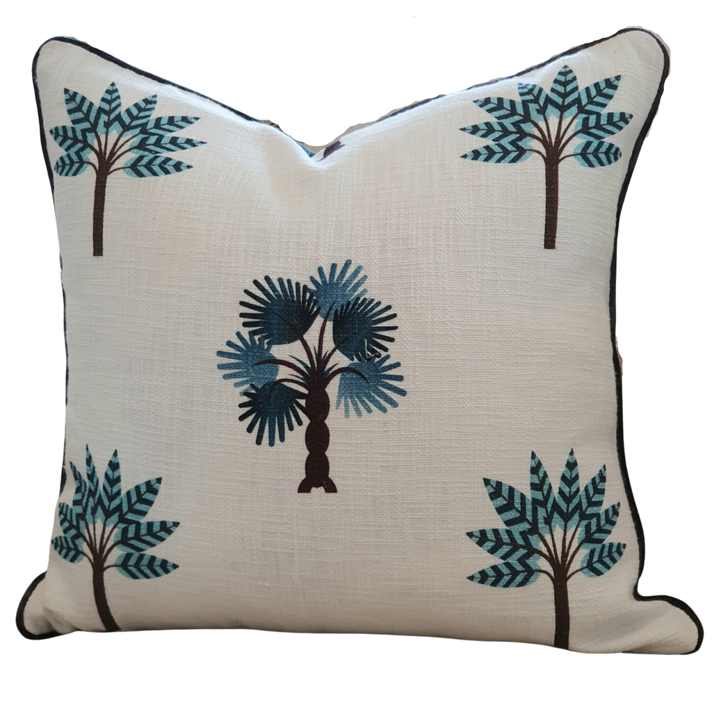 White Palm Decorative Cushion Cover | 50cm x 50cm