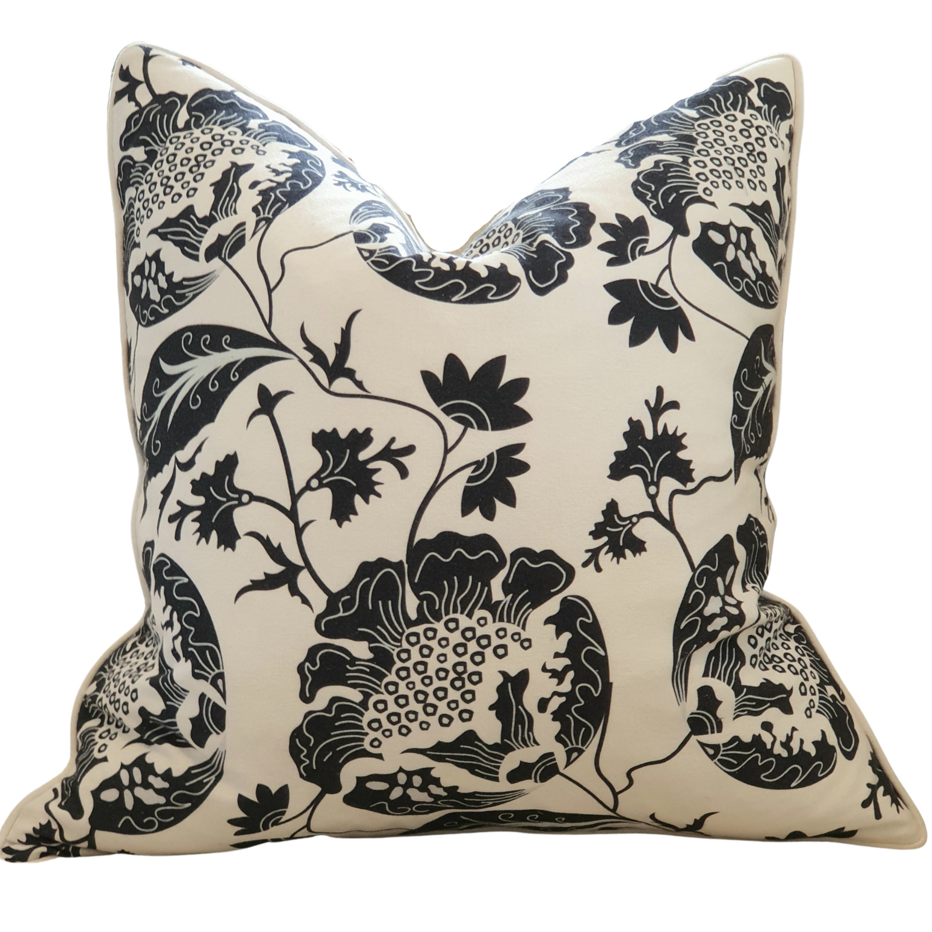 Navy Bloom Decorative Cushion cover | 50cm x 50cm