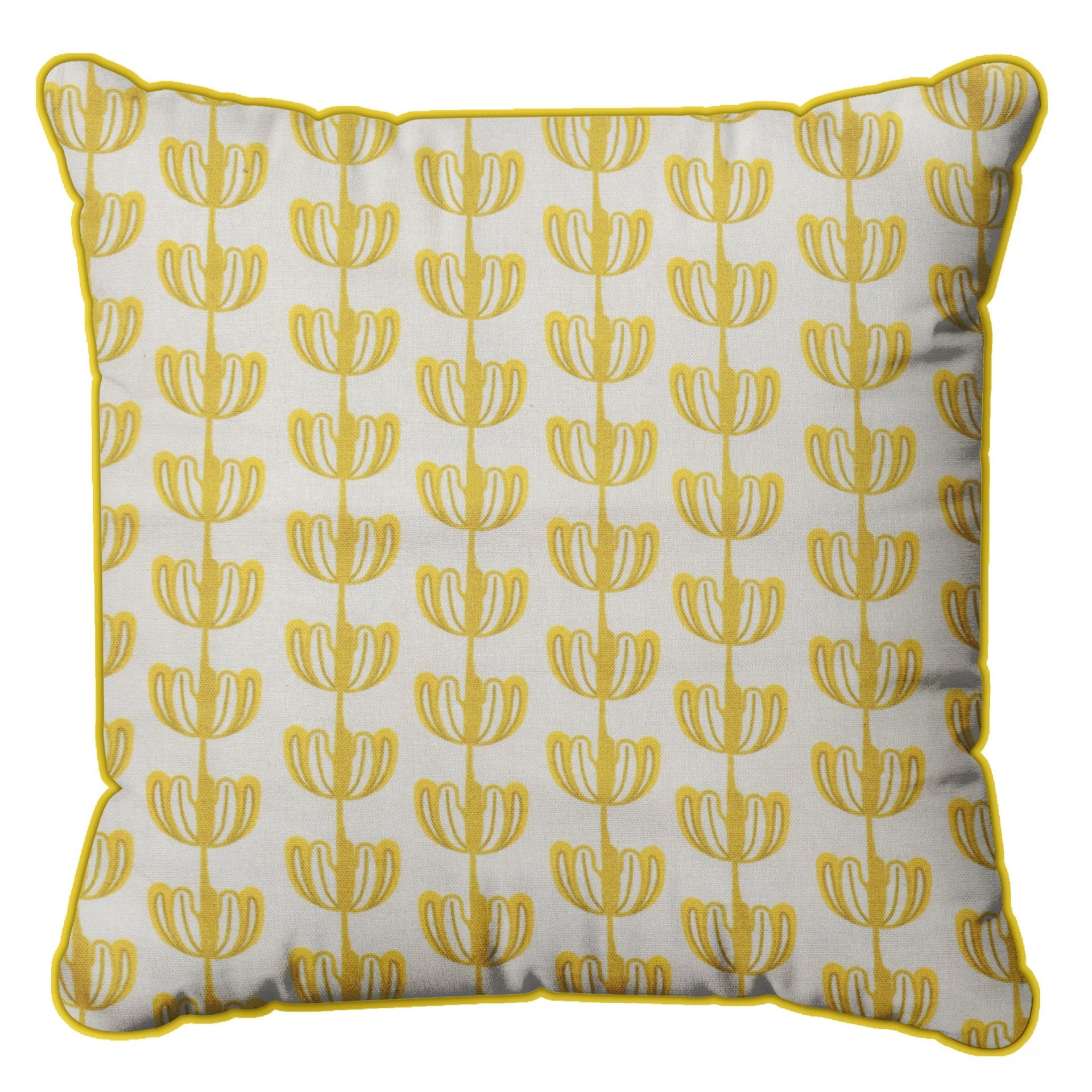 Yellow Garland Decorative Cushion Cover | 50cm x 50cm