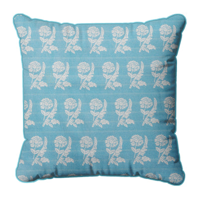 Blue Carnation Decorative Cushion Cover | Blue carnation 50x50 cm – 100% cotton