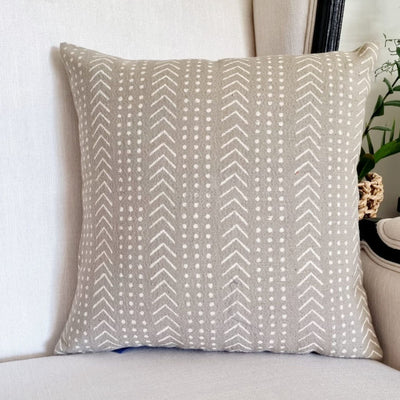 Oyster Chevron Cushion Cover| 45cm x 45cm