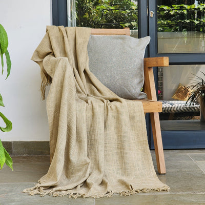 Desert Handloom Throw | Handloom Throw 120x170 cm – 100% Cotton