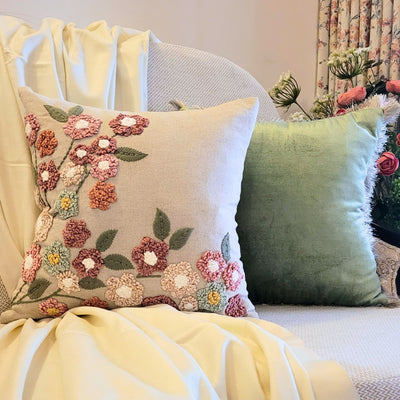 Petal Poetry Cushion Cover | 45x45 cm