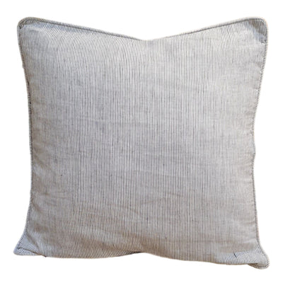 Charcoal Pinstripes Cushion Cover | 50cm x 50cm
