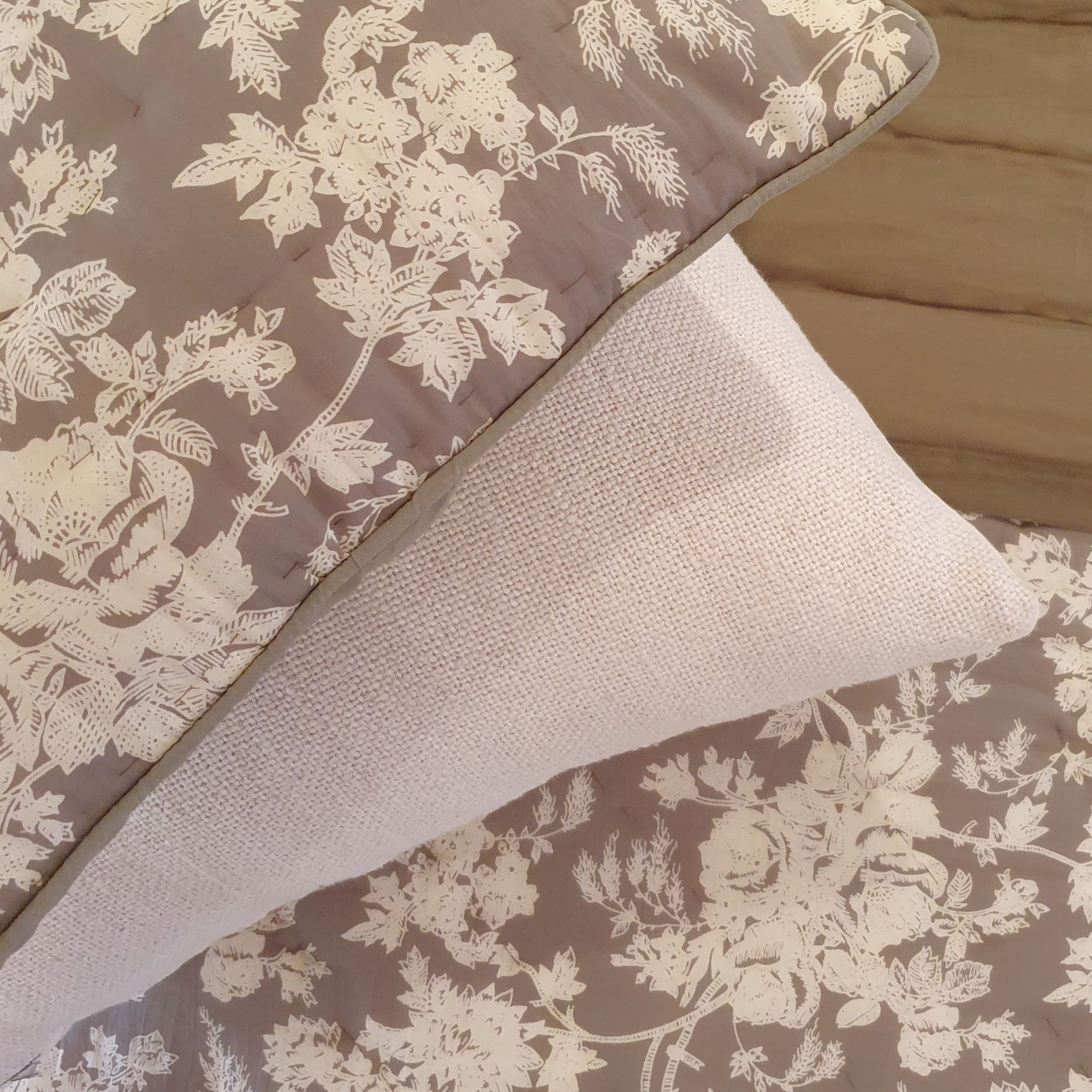 Cottage Garden Quilted Pillowcase Set | 48cm x 73cm