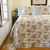 Country Rose Quilted Bedspread | King Quilt | 220cm x 270cm