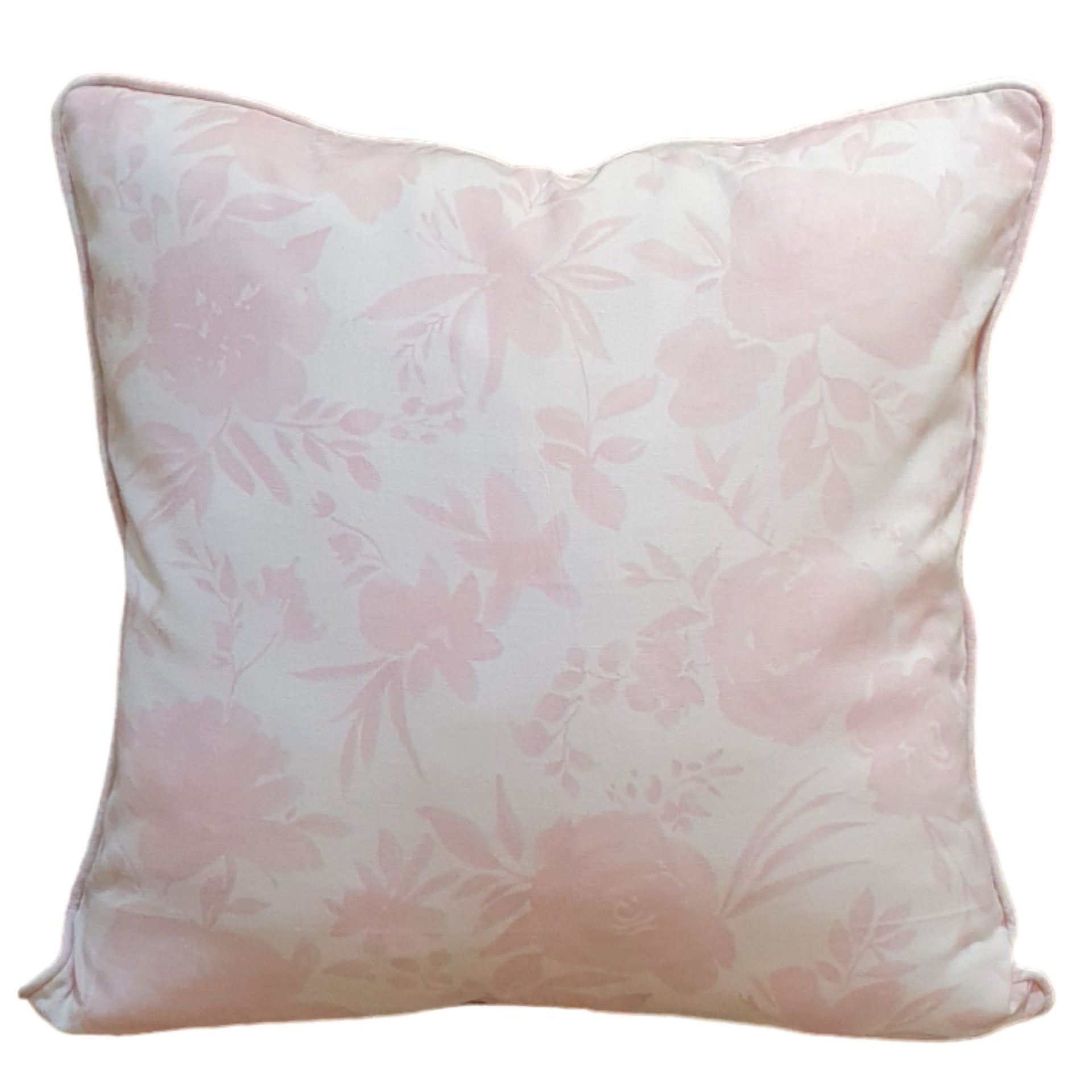 Floral Whisper Pink Cushion Cover 50x50 cm | Cotton-linen Blend