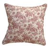 French Toile Ruby Cushion Cover | 60cm x 60cm