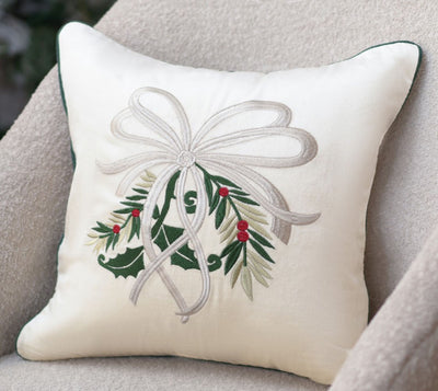 Mistletoe - Embroidered Cushion Cover | 45x45 cm