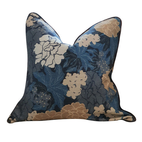 Midnight Bloom Floral Cushion Cover | 50×50 cm
