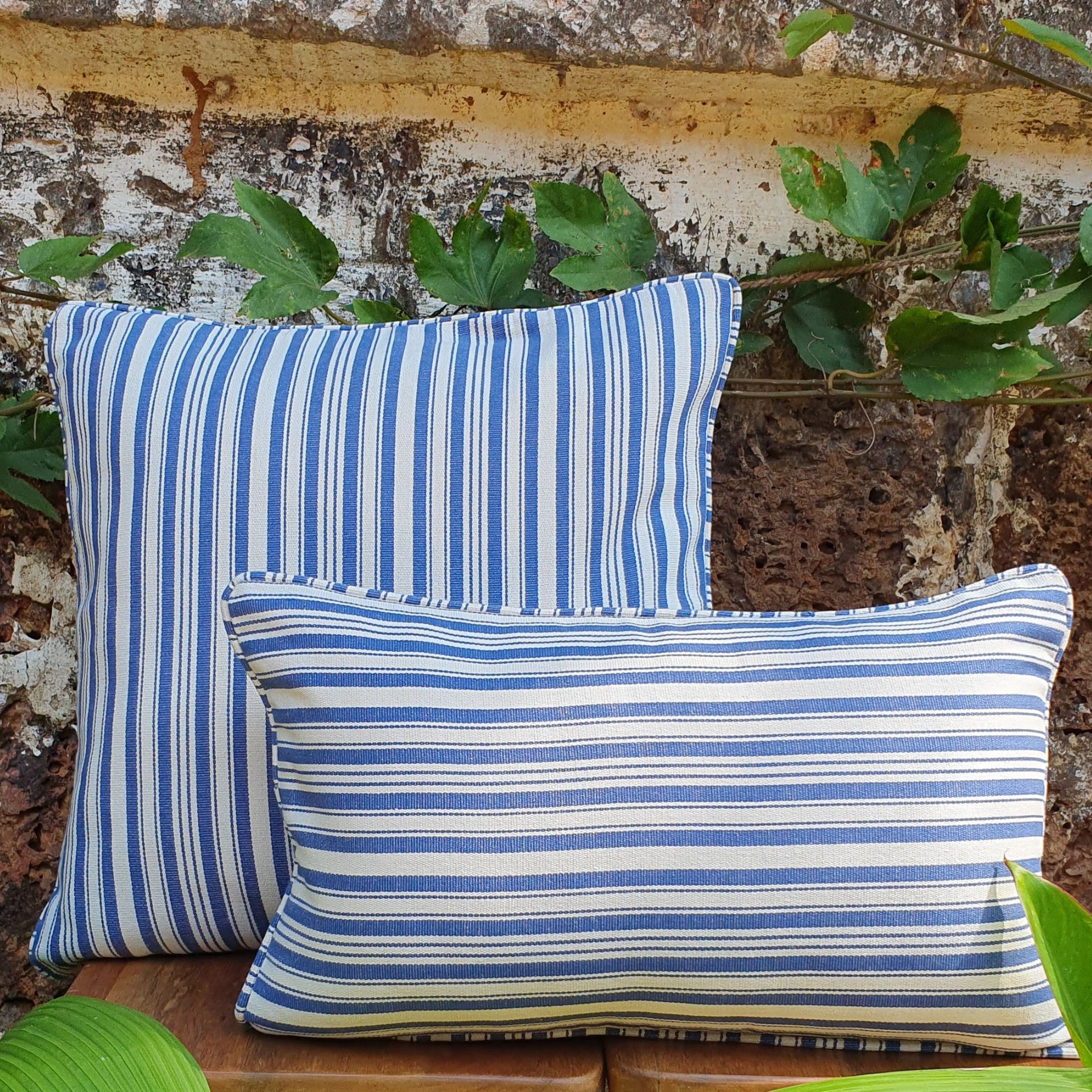 Navy Farmhouse Cushion Cover | 50cm x 50cm