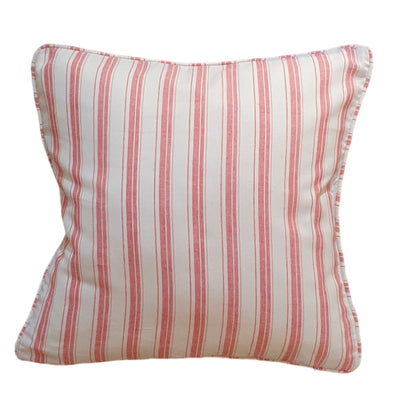 Rosy Pin Lines Pink Cushion Cover | Pink Cushion Covers 50x50 cm