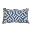 Sky Diamond Navy Lumbar Cushion Cover | 30x50 cm