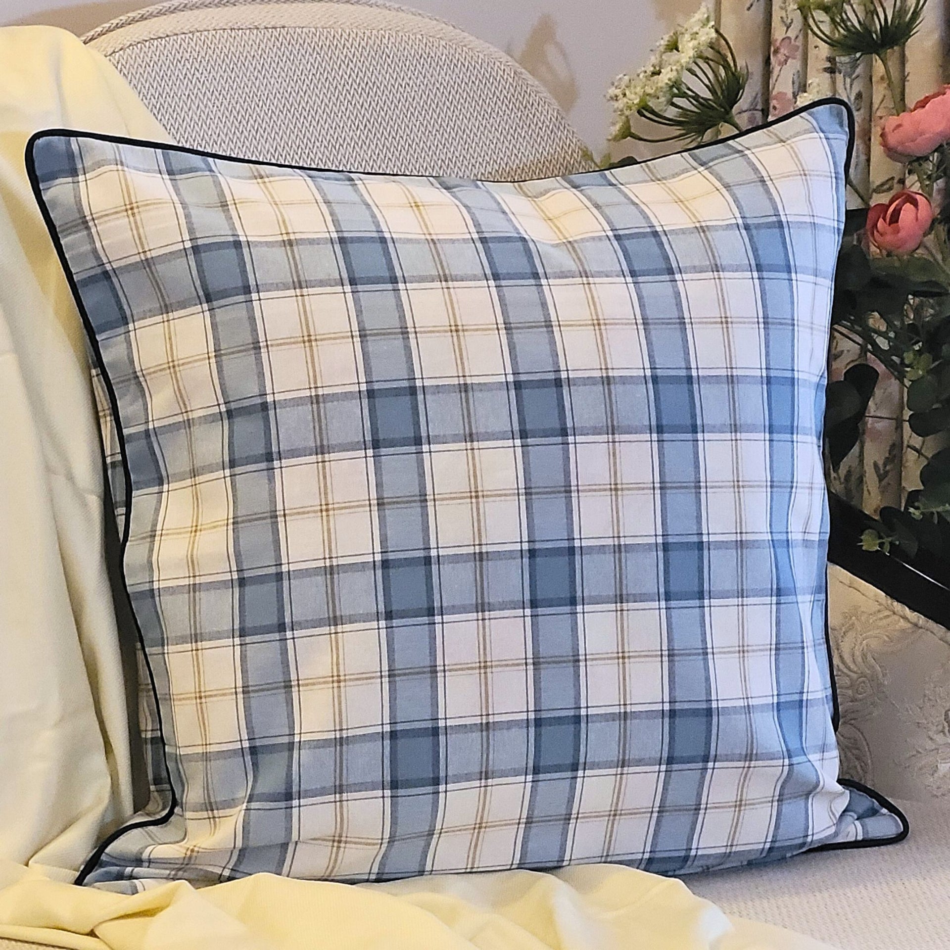 Coastal check - Cushion Cover
