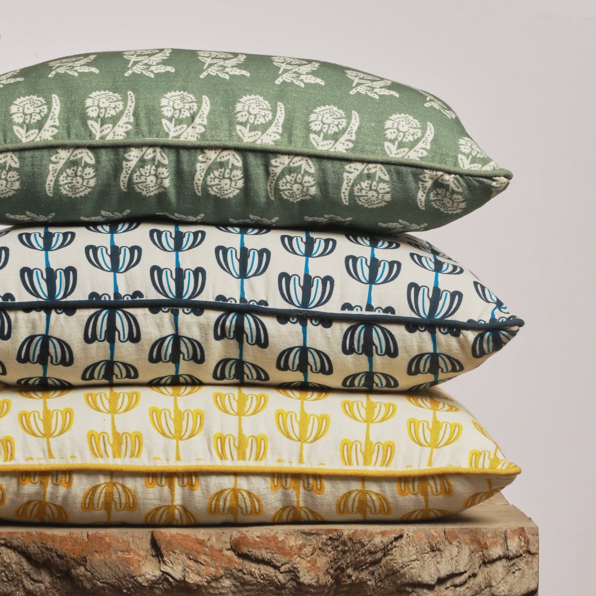 Yellow Garland Decorative Cushion Cover | 50cm x 50cm