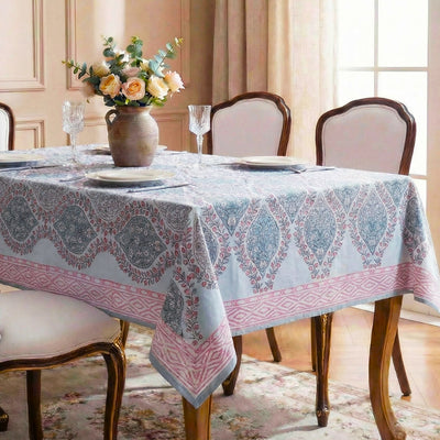 Garland Block-Printed Tablecloth