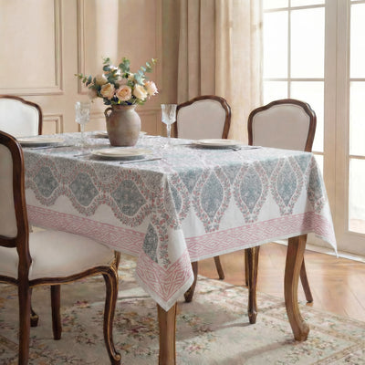 Garland Block-Printed Tablecloth