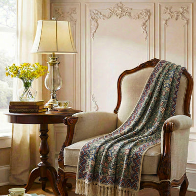 Green Botanica Throw Rug | 120x170cm