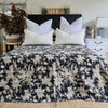 Black Rose Kantha Bedspread  | 220cm x 270cm