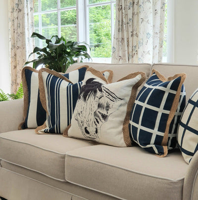 Coastal Stripe Decorative Cushion Cover | 50cm x 50cm