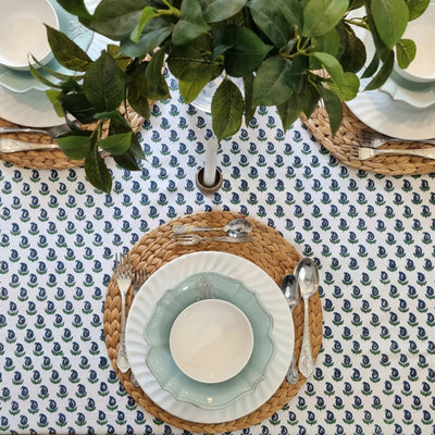 Kolka Block-Printed Tablecloth