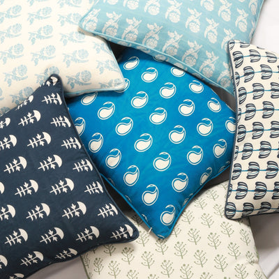 Kolka Blue Decorative Cushion Cover | 50cm x 50cm