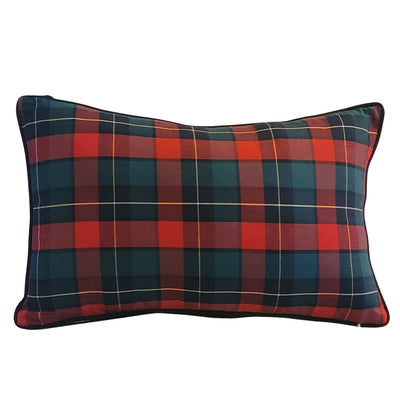 Lumbar Cushion Cover - Red Polo Checks