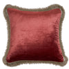 Rose Gold Velvet Fringe - Cushion Cover