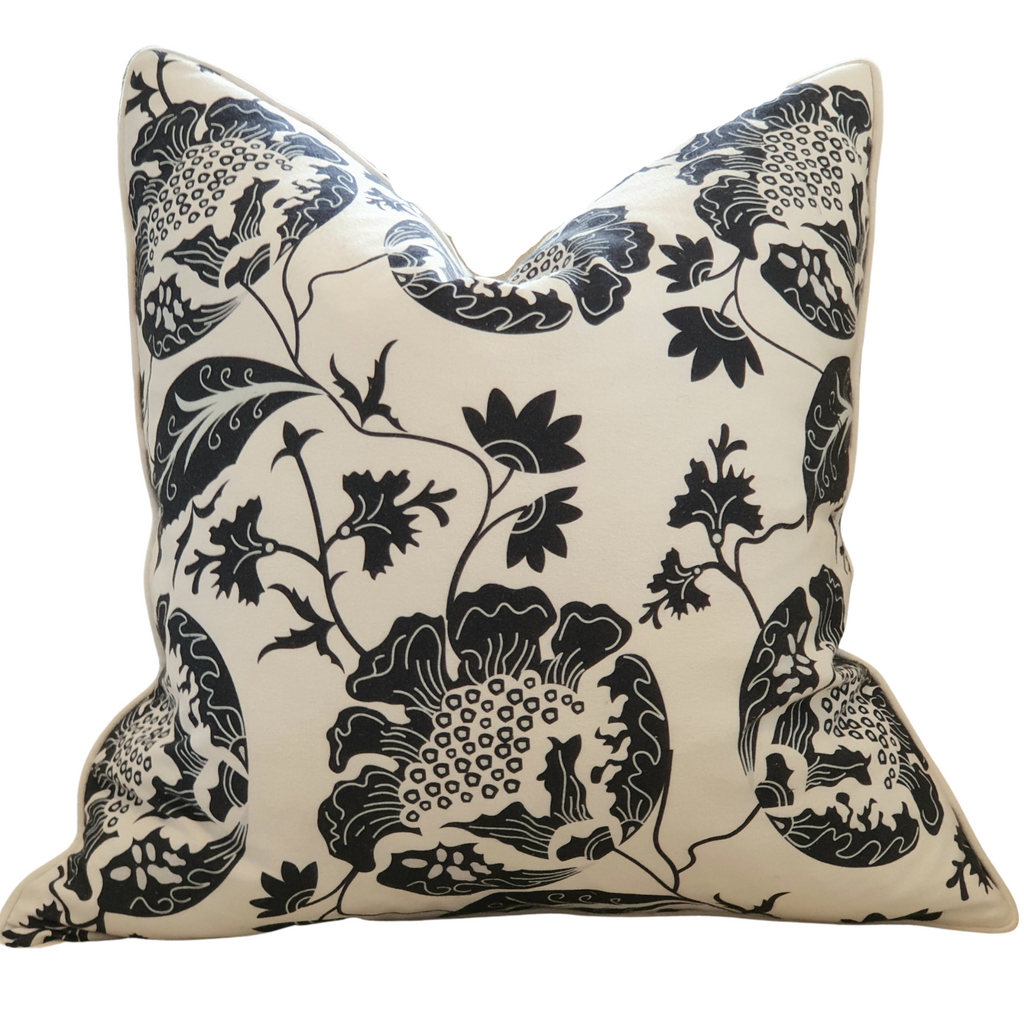 Navy Bloom Decorative Cushion Cover | 50cm x 50cm