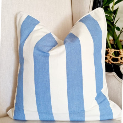 Zalor Blue Stripe Cushion Cover | 40cm x 40cm