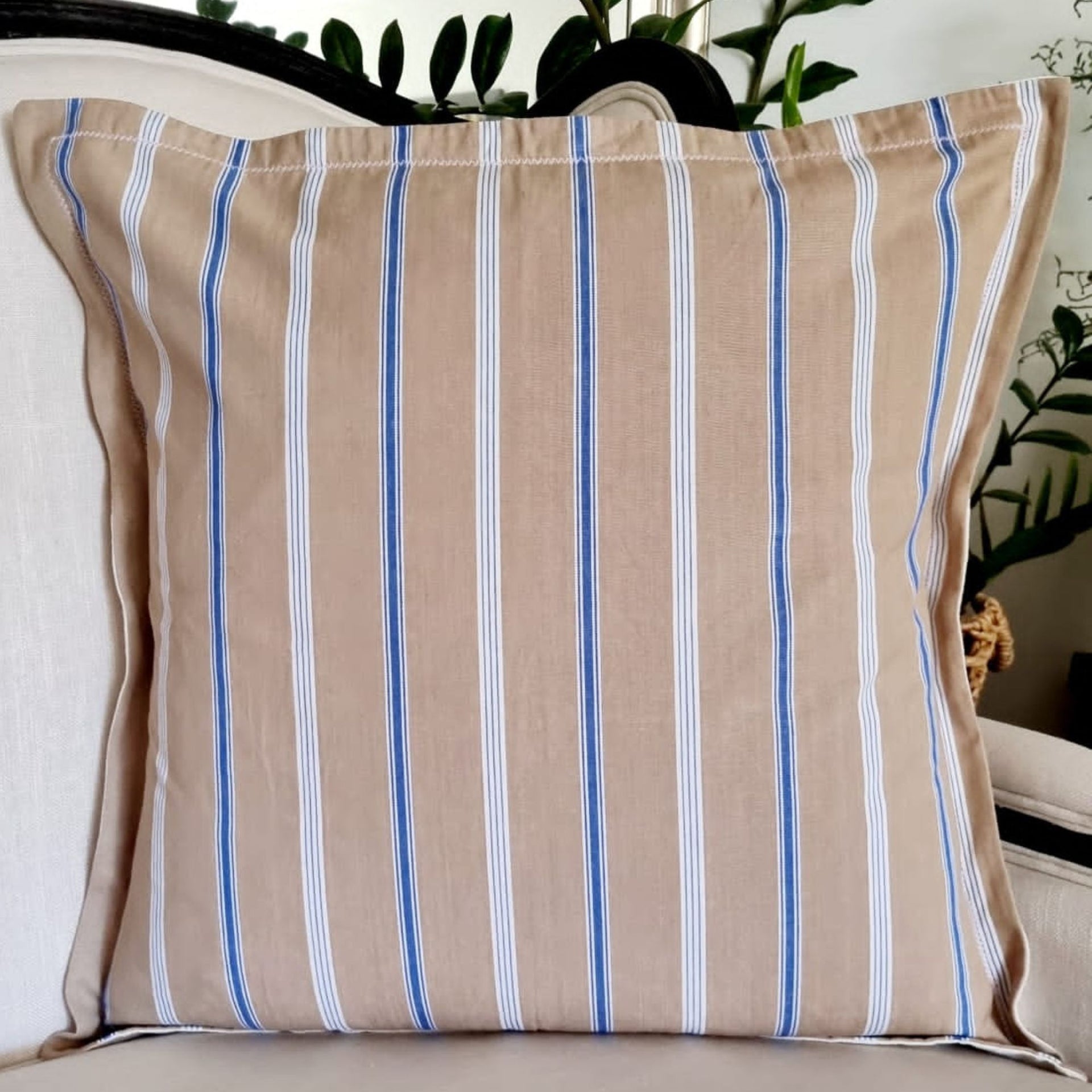 Colva Neutral Lines Cushion Cover | 60 m x 60cm