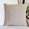 Oyster  Chevron Cushion Cover| 45cm x 45cm