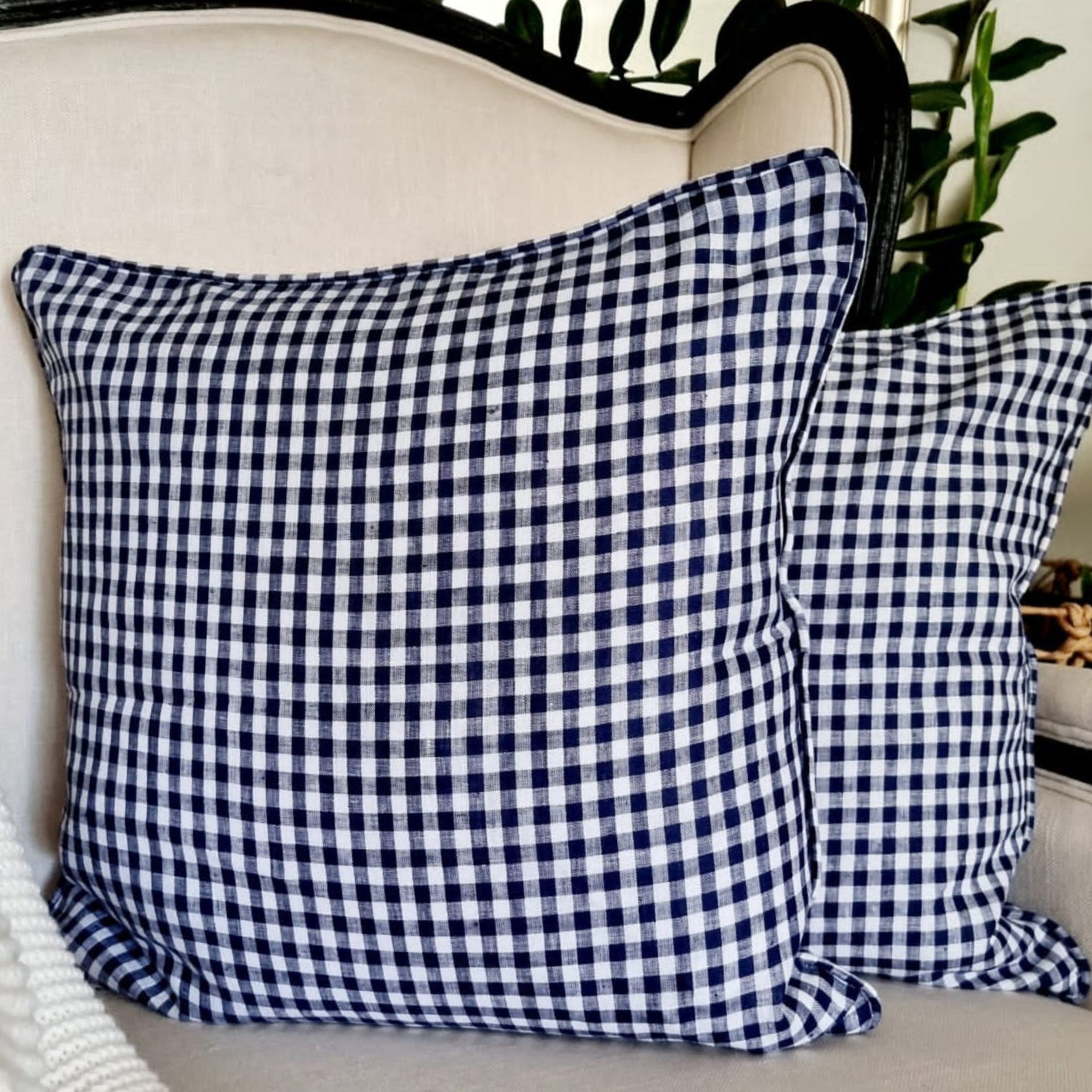 Maritime Checks Cushion Cover | 50cm x 50cm