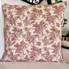 French Toile Ruby Cushion Cover | 60cm x 60cm