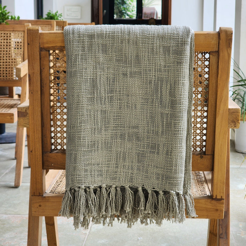 Smoke Handloom Throw