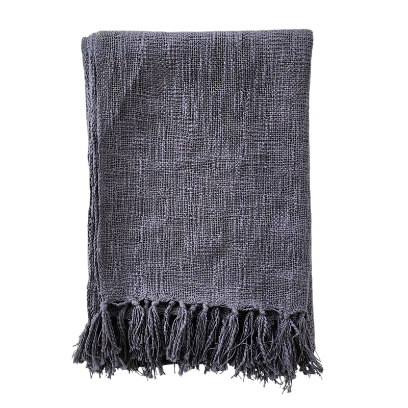 Graphite Handloom Throw