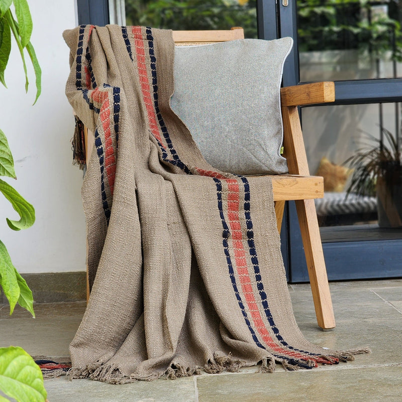 Artisanal Stripe Handloom Throw