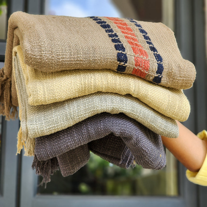 Artisanal Stripe Handloom Throw