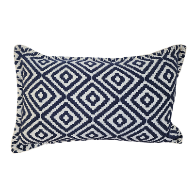 Lumbar Cushion - Navy Diamond Lumbar