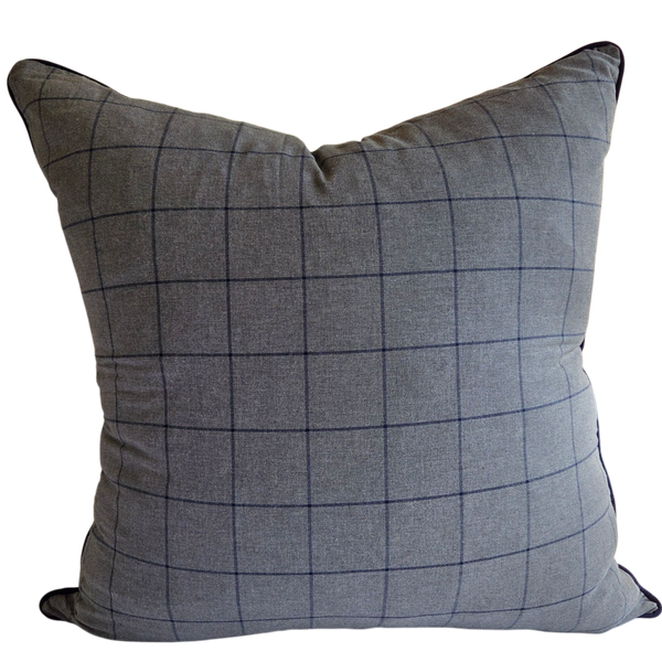 Victorian Gray Check - Cushion Cover