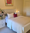 Vanilla Diamond Stitched Comforter with Pillowcase Set