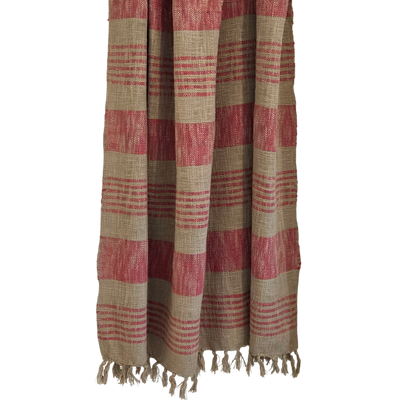 Grain Sack Rose Throw | 120x170cm Handloom Blanket