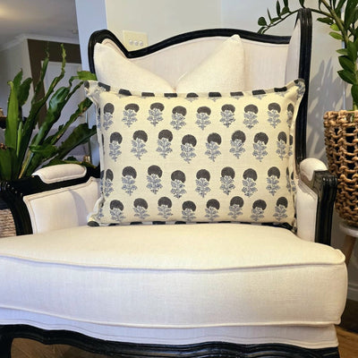 Lumbar Cushion - Blue Marigold
