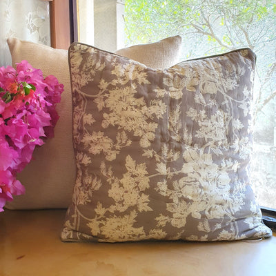 Cottage Garden Quilted Cushion Cover | 50cm x 50cm
