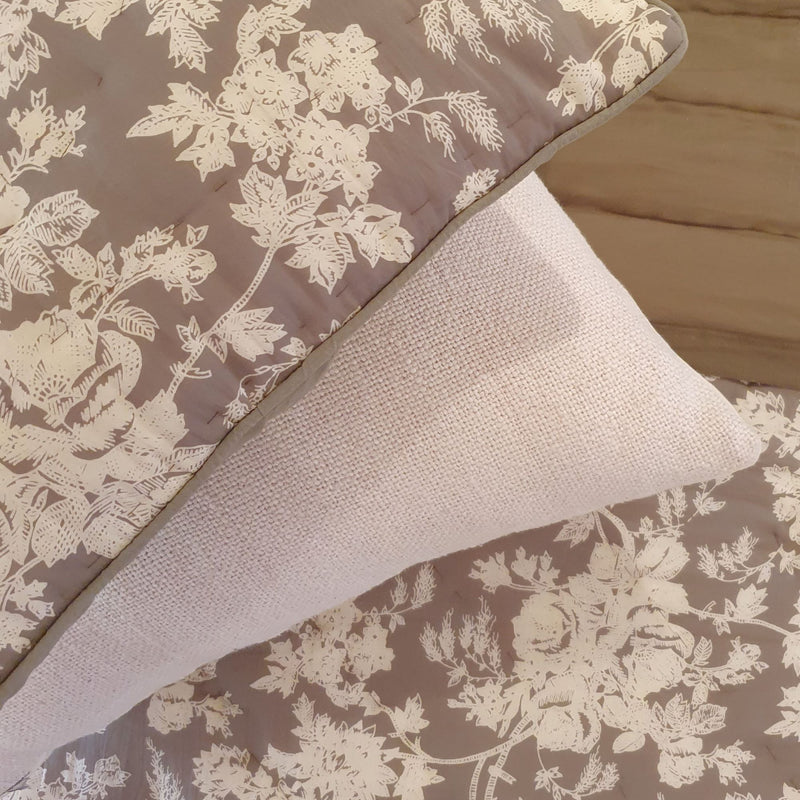 Cottage Garden Quilted Pillowcase | 48cm x 73cm