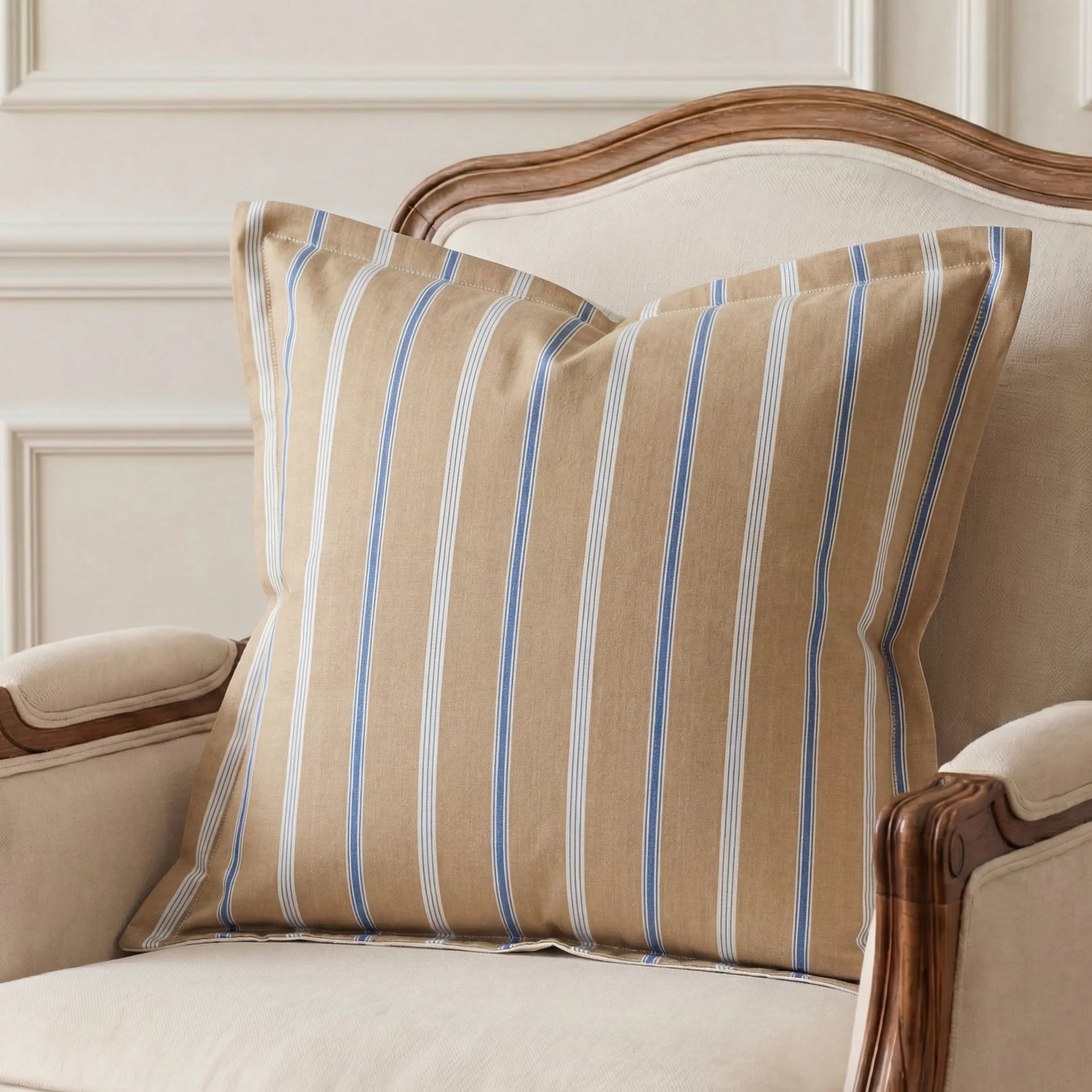 Colva Neutral Cushion Cover | 60cm x 60cm Cotton Decorative Cushion